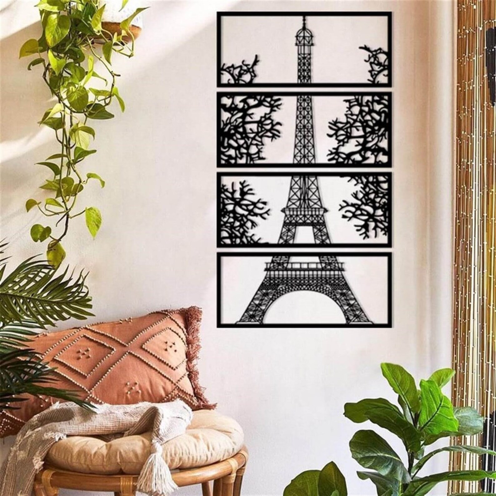 Eiffel tower france paris Metal Wall Decor Metal Art 3D Etsy