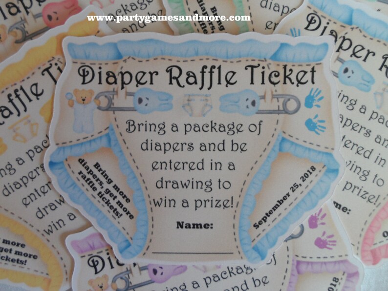 Unique Personalized Baby Shower Party Favor Diaper Invitation Etsy
