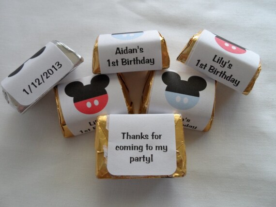 30 Luau Hawaiian Birthday Party Favors Personalized Nugget Labels
