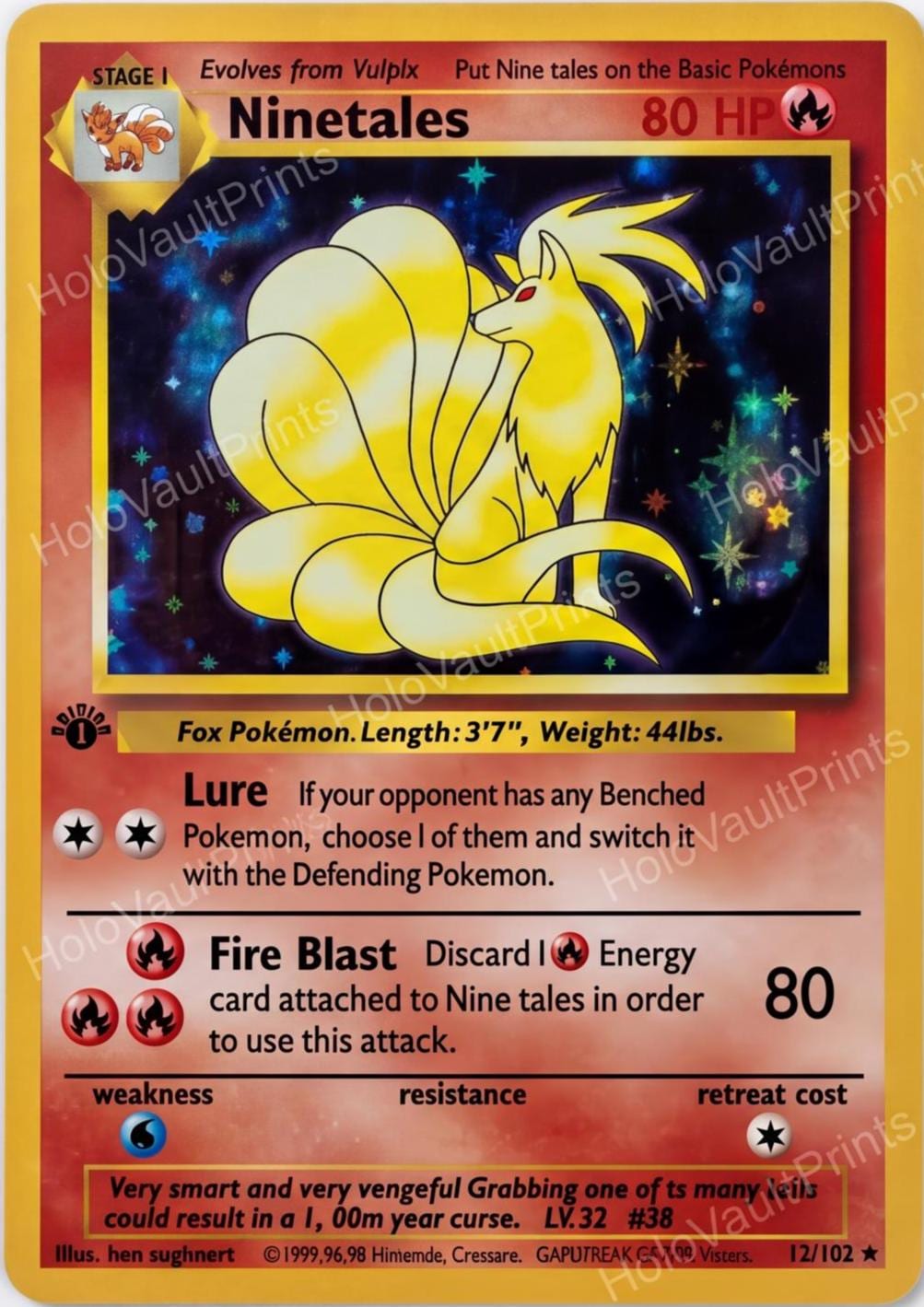 Base Set Ninetales - Etsy