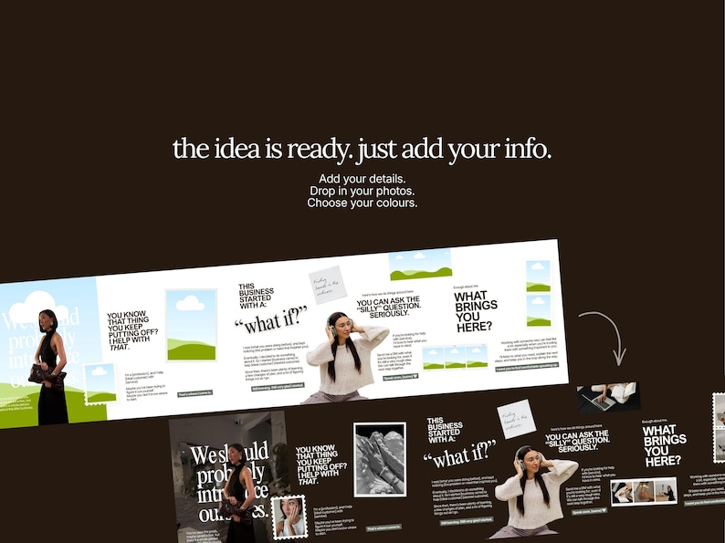 Seamless Instagram Carousel Templates for Business Owners | Editable ...