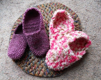 EASY Adult Slipper Pattern - Crochet Soft Slippers for Men or Women in Any Color, Fast Slipper Pattern