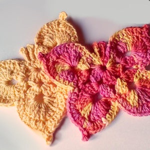 Butterfly Dishcloth **Crochet Pattern**, Twashi Butterfly Pattern for facecloth or dishes