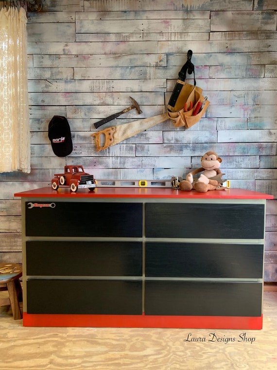 Toolbox Dresser Garage Shop Furniture Boys Furniture Etsy