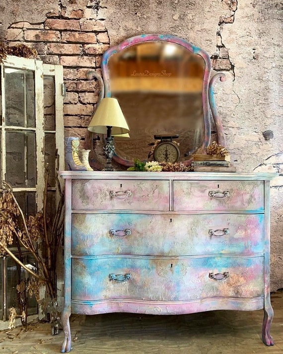 Boho Dresser with Mirror
