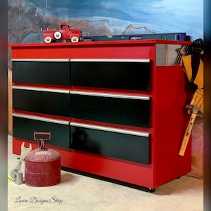 red childrens dresser 1162h Riverside Furniture Splash Of Color Youth Dresser-chili Pepper Red