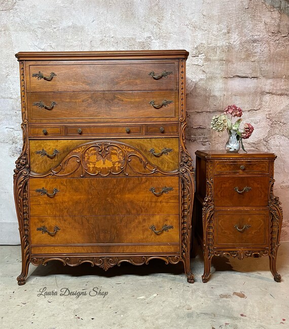 Antique Dresser & Nightstand
