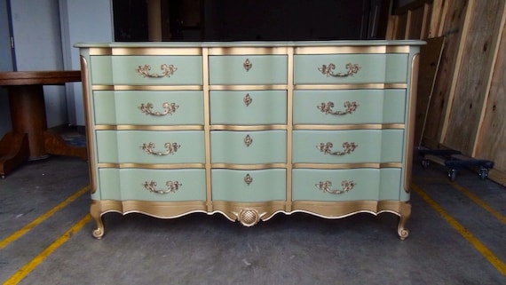 SOLD — French Provincial Dresser w/Mirror