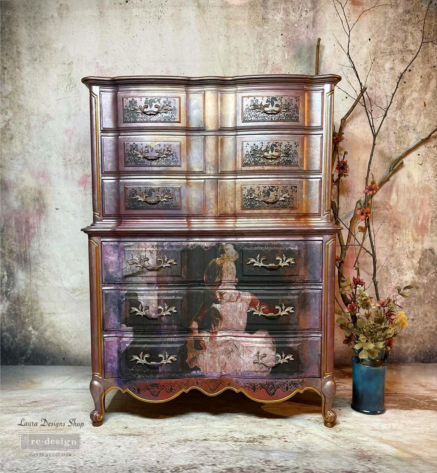 modern french provincial dresser French Provincial Goes Modern Glam