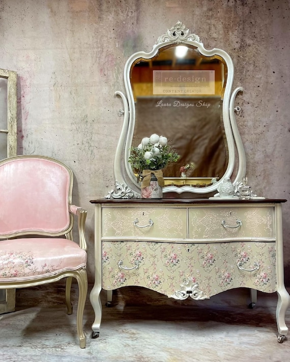 SOLD - Vintage Dresser with Mirror