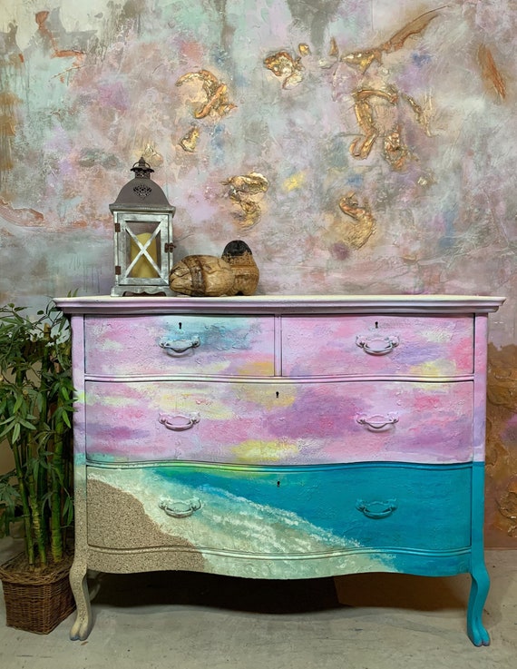 Painted Beach Dresser