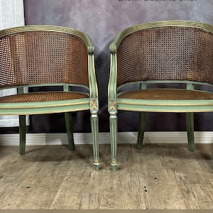 Rattan Slipper Chair Etsy