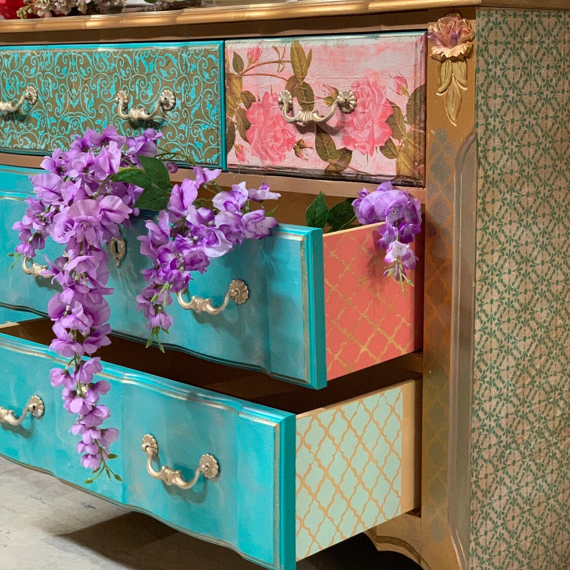 Boho Furniture Set (Dresser and Nightstand) Boho Furniture Set (Dresser and Nightstand)