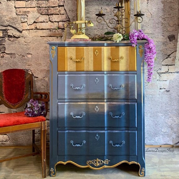 Boho Metallic Dresser