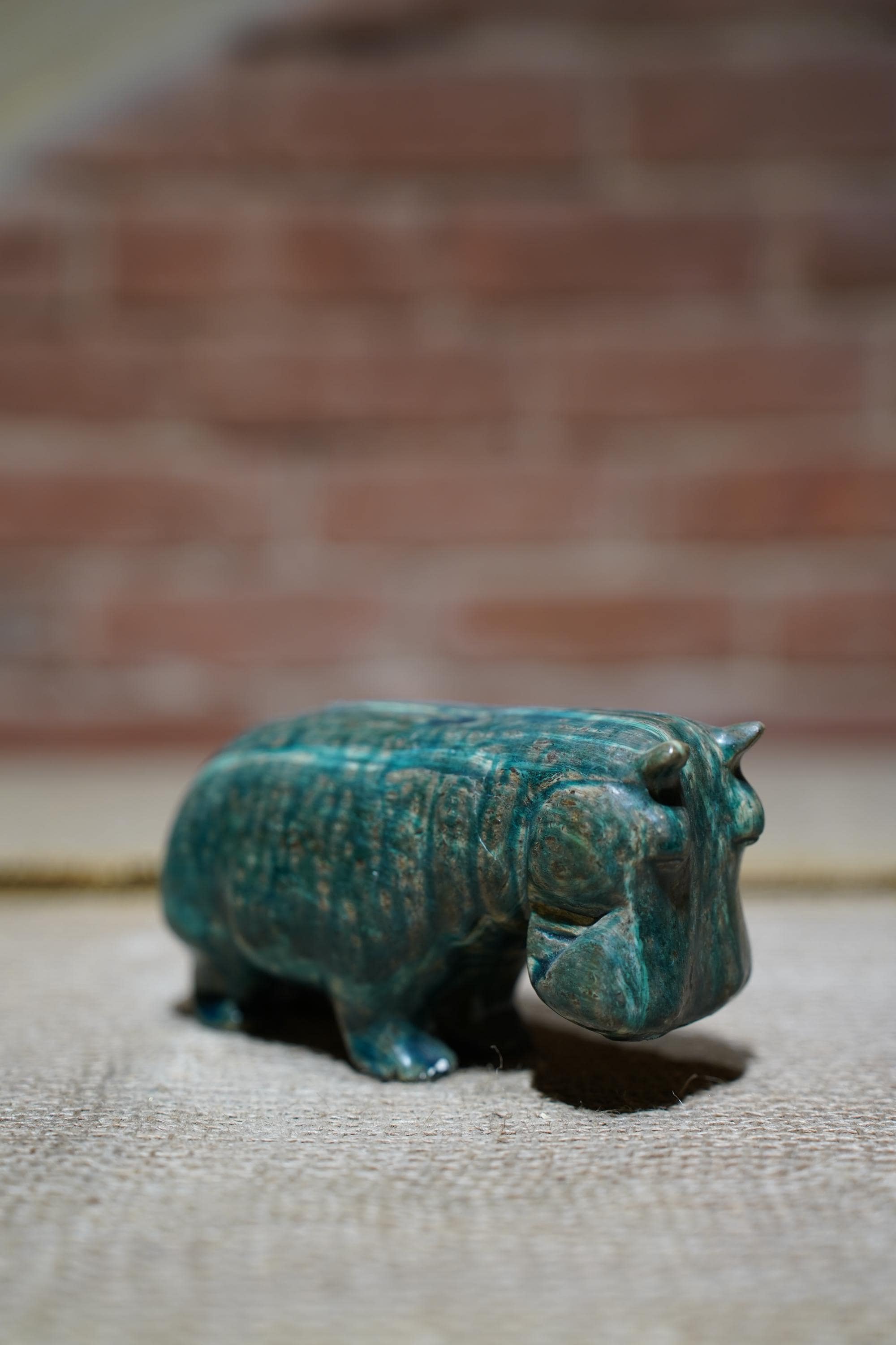 Egyptian blue hippo - Etsy 日本