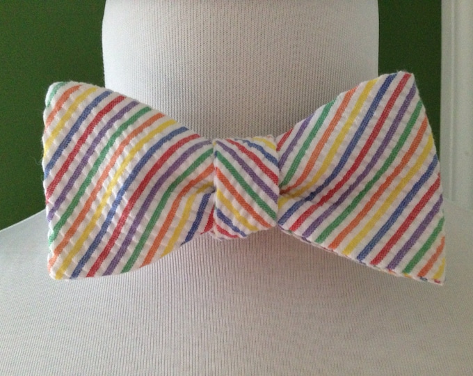 Bow Tie Seersucker Classic Stripe Multi-color