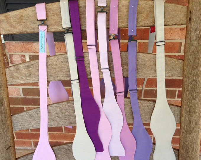 Adult  Adjustable Bow Tie  (pick your shade of purple)