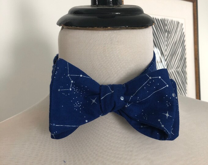 Adult Navy Constellation Bow Tie