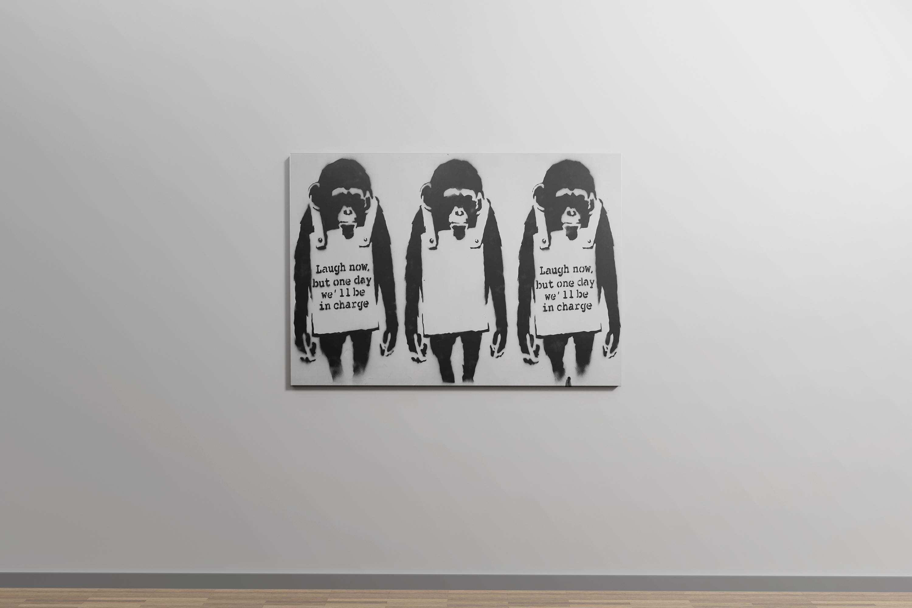 Banksy Print Laugh Now - Etsy