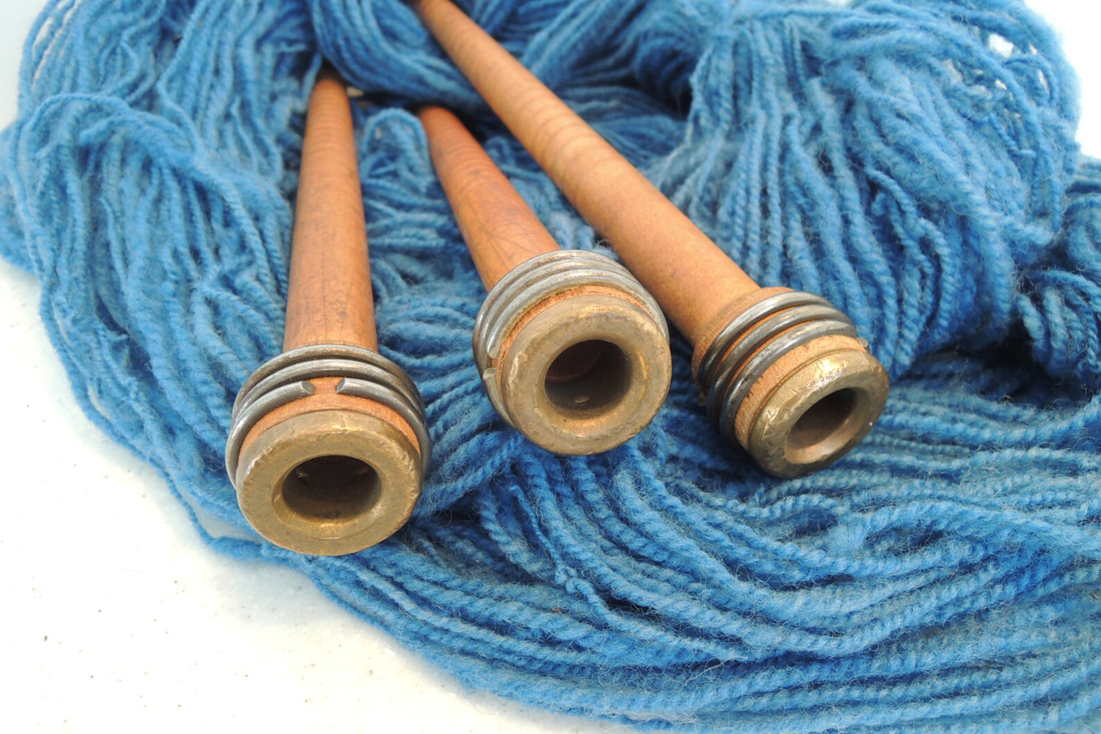Bobbins Brass Tipped Quill Bobbins Wooden Bobbins Used in Etsy