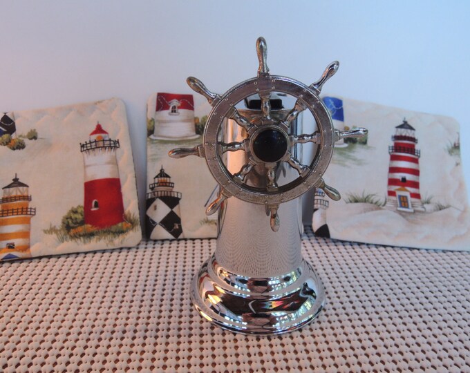 Lighter, Nautical Ships Wheel Table Lighter, Marine Cigarette Lighter
