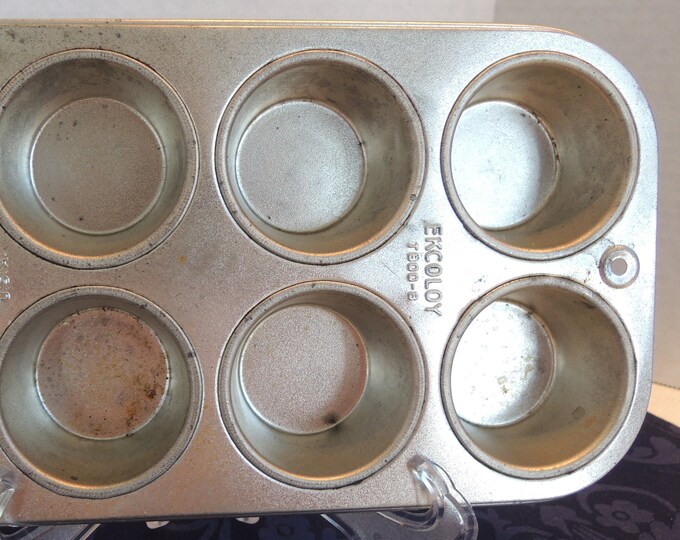 Vintage Ekcoloy Silver Beauty Mini Muffin Tin 8 Cup Cupcake Etsy