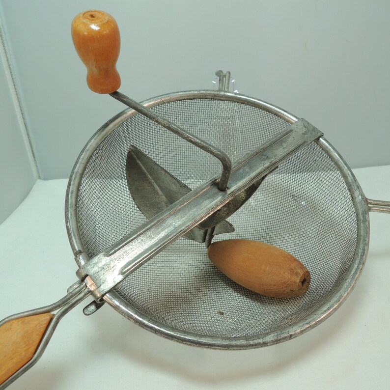 Hand Sieve With Grinder West Germany Food Mill Beautiful Etsy