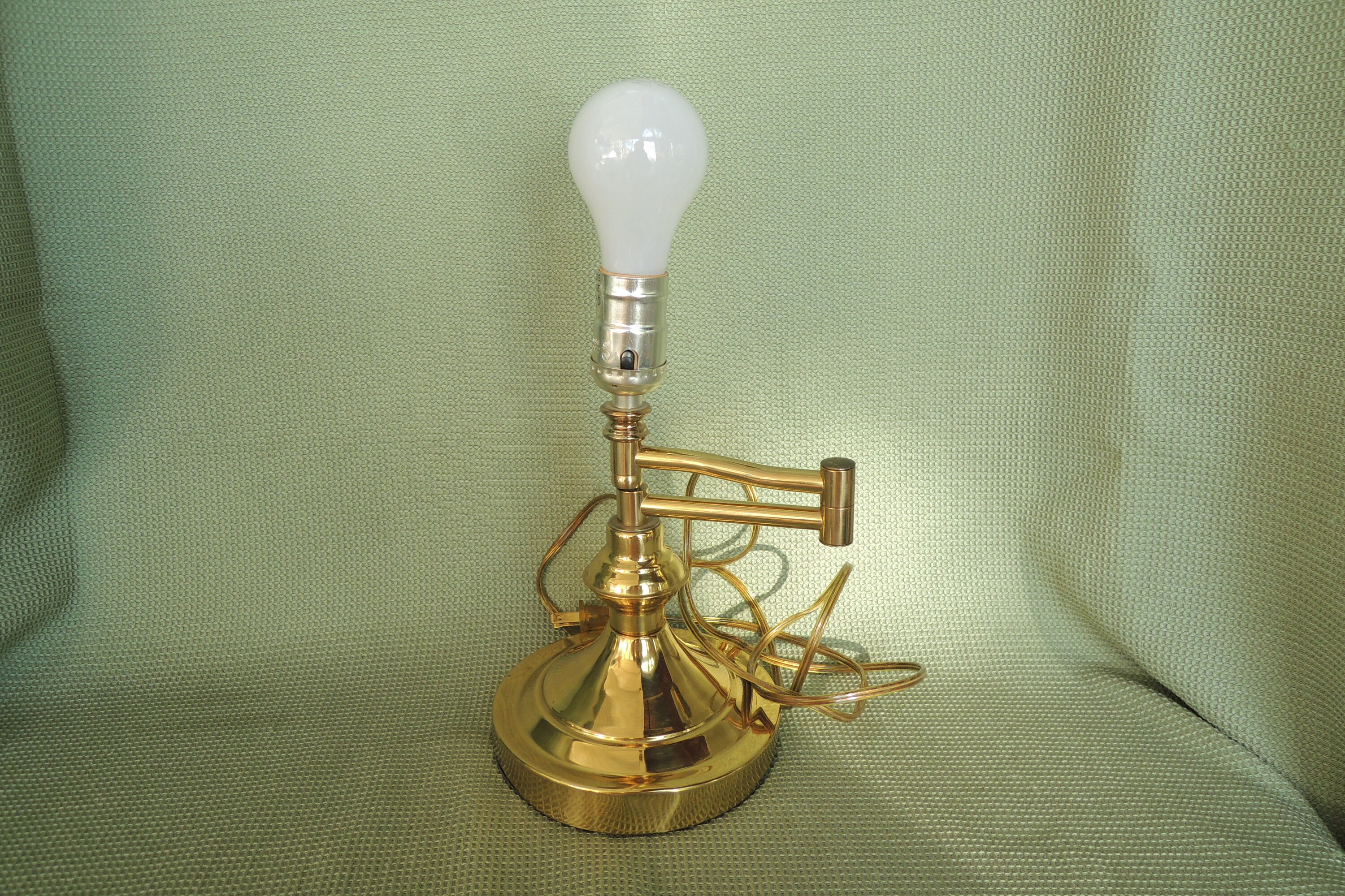 Lamp Brass Swivel Desk Lamp Student Lamp Excellent Working Etsy