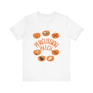 T-shirt med slagverksmärke | Pumpkin Instruments hösttrummor