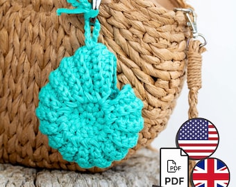 Muschel Schlüsselanhänger Häkelanleitung: Meeres-inspirierte Amigurumi (PDF-Muster)