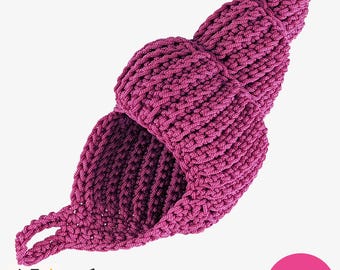 Crochet Sea Shell Bag Pattern, Amigurumi Purse, Boho Decor (PDF Download)