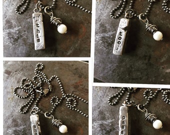 This Too Shall Pass necklace (sterling)