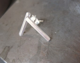 Sterling silver Bar Studs