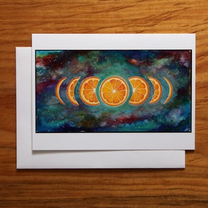 Orange Eclipse - Art Note Card - Art Greeting Card - Anatomie - Menselijke organen