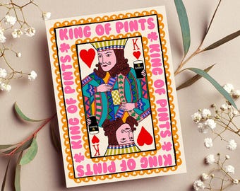 King of Pints Card: Irish Greeting Card