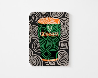 Irish Tri Spiral Vinyl Sticker: Irish Celtic Design (8cm x 6cm)