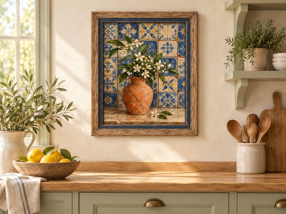 Spanish Tile Orange Blossom