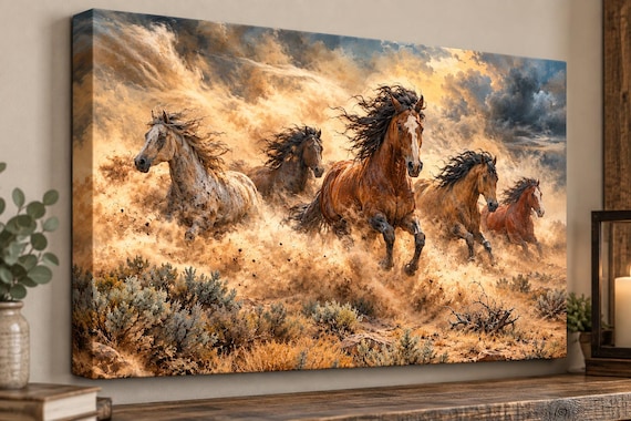 Wild Horse in a Dust Storm