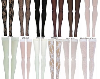 Black White or Gray doll stockings to fit 11.5" to 12" Fashion Dolls such as Barbie, Fashion Royalty, etc