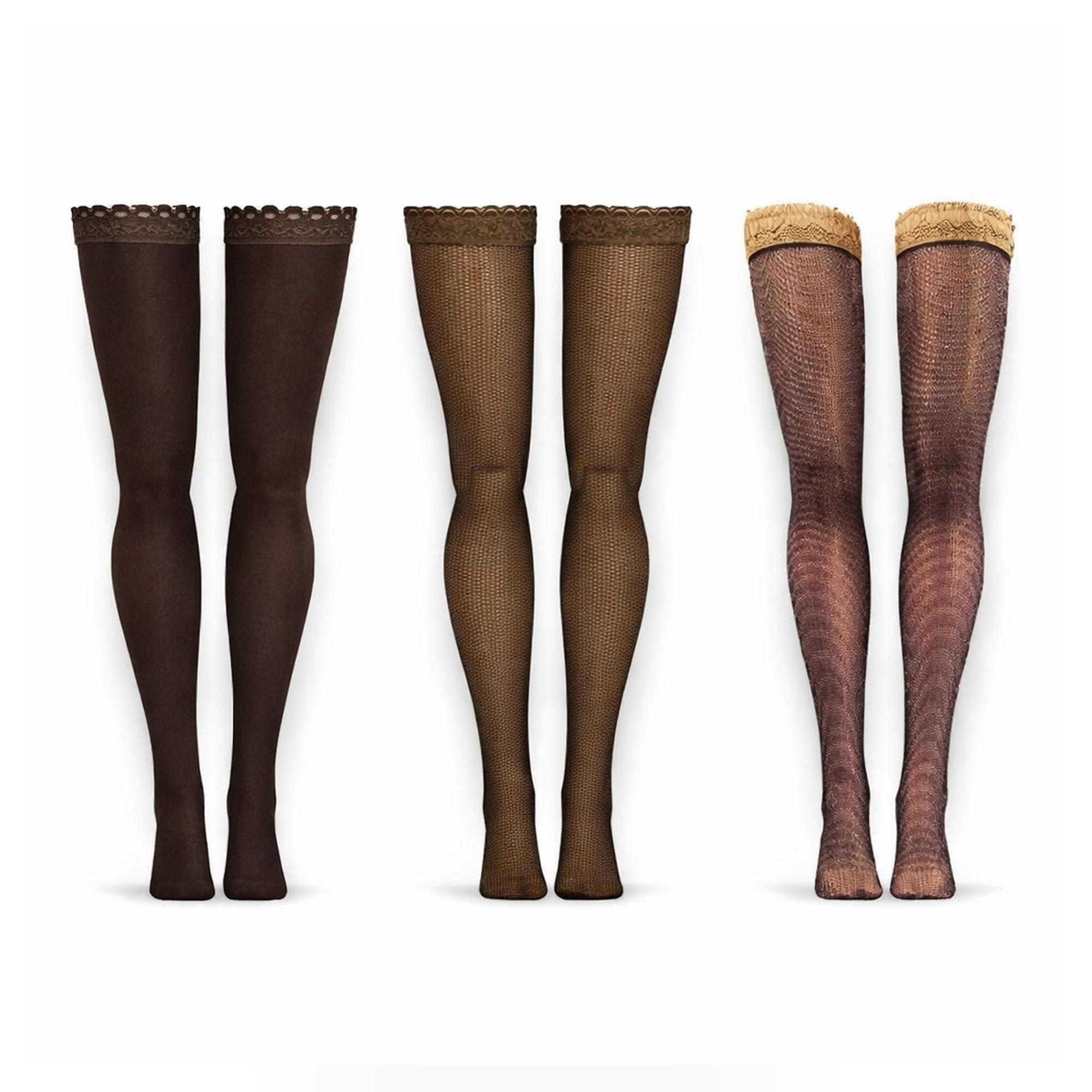 Chocolate Brown Stockings: 11.5-12