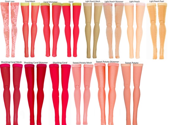 Curvy Light Green Doll Stockings for Barbie Francie Skipper