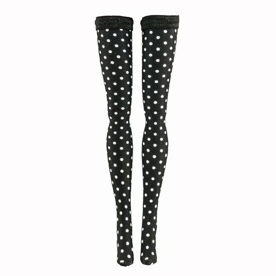 Skipper Tall Made to Move Curvy Polka Dot Doll Stockings for Barbie Francie Silkstone Petite