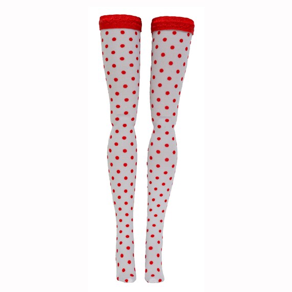 Skipper Tall Made to Move Curvy Polka Dot Doll Stockings for Barbie Francie Silkstone Petite