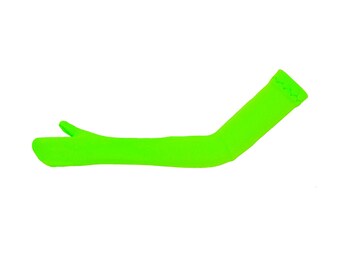 Neon Green doll gloves to fit 11.5" fashion dolls in 5 different lengths