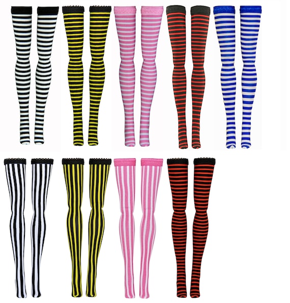 Multi Stripe Doll Stockings for Wilde Imagination Ellowyne Evangeline Patience