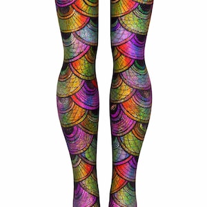 doll tights, 16 inch doll clothes, tonner doll clothes, ellowyne doll clothes, doll stockings, 16" doll stockings, RTB101, print Mermaid