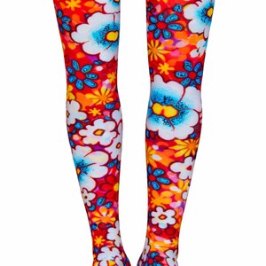 doll tights, 16 inch doll clothes, tonner doll clothes, ellowyne doll clothes, doll stockings, 16" doll stockings, RTB101, print Tropical garden