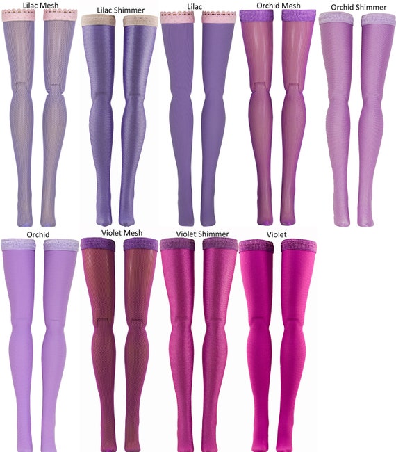 Chubby Azone Pure Neemo Light Purple Doll Stockings for Blythe Middie