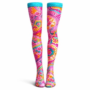 doll tights, 16 inch doll clothes, tonner doll clothes, ellowyne doll clothes, doll stockings, 16" doll stockings, RTB101, print Paisley