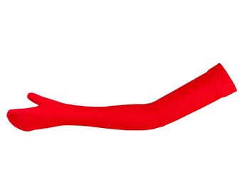 Crimson Red doll gloves to fit 11.5" fashion dolls in 5 different lengths